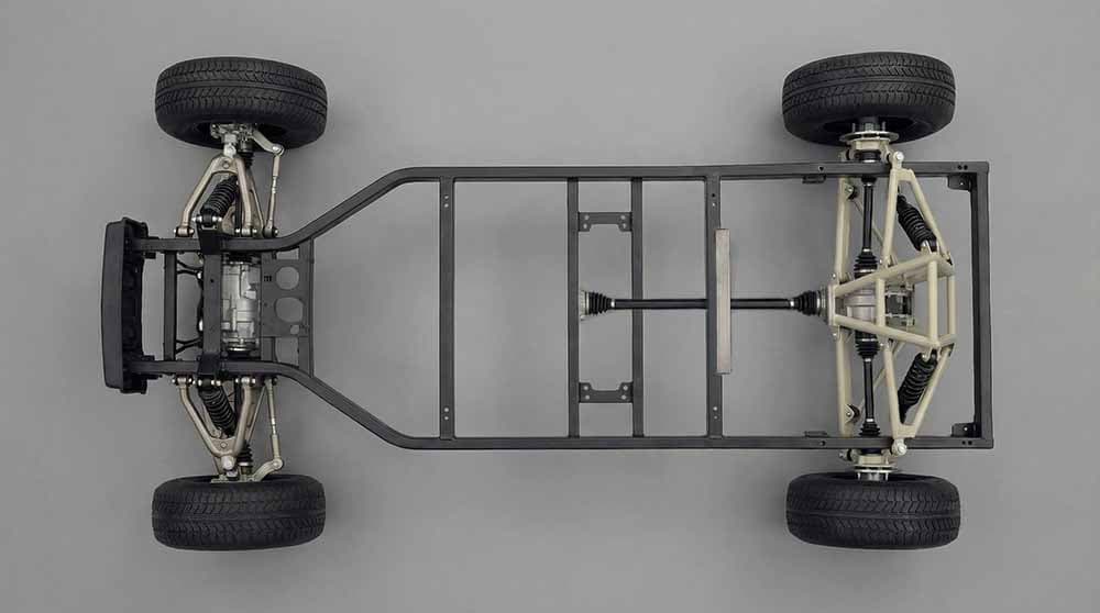 Raphion ThingEv — Tubular steel frame.